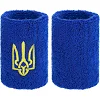 Спортивный напульсник
 впитывающий влагу Герб Украины BC-9280 1шт (Белый)