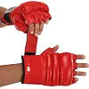 Перчатки снарядные шингарты кожаные с манжетом EVERLAST VL-01045 (Красный)