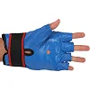 Распродажа! Перчатки снарядные шингарты кожаные с манжетом EVERLAST VL-01045 (Синий)