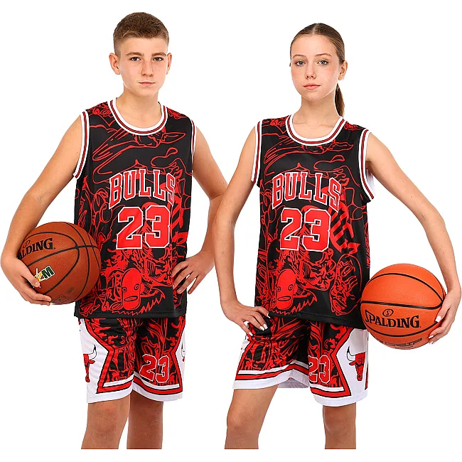 Детская баскетбольная форма
 NBA клуб Chicago Bulls 23 BA-6625 (Красный-черный)