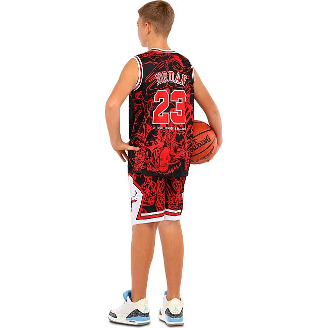 Детская баскетбольная форма
 NBA клуб Chicago Bulls 23 BA-6625 (Красный-черный)