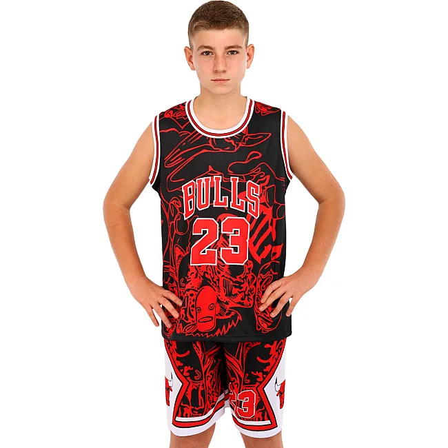 Детская баскетбольная форма
 NBA клуб Chicago Bulls 23 BA-6625 (Красный-черный)