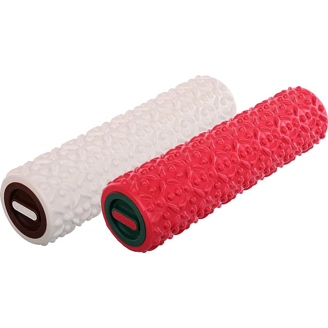 Роллер массажный цилиндр (ролик мфр) 45см Flower Roller BLOOM FOAM ROLLER LB7022 (Белый)