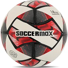 Футбольный мяч HYBRID SOCCERMAX FB-4126 №5 PU (Белый-красный)