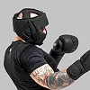 Боксерський шолом RDX T15 Noir Cheek Protector Matte Black (капа у комплекті)