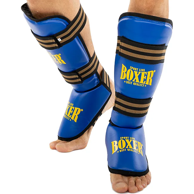 Захисні накладки на ноги
 Муай Тай, ММА, Кікбоксинг штучна шкіра BOXER

 NEW 2004-4-N (Чорний)