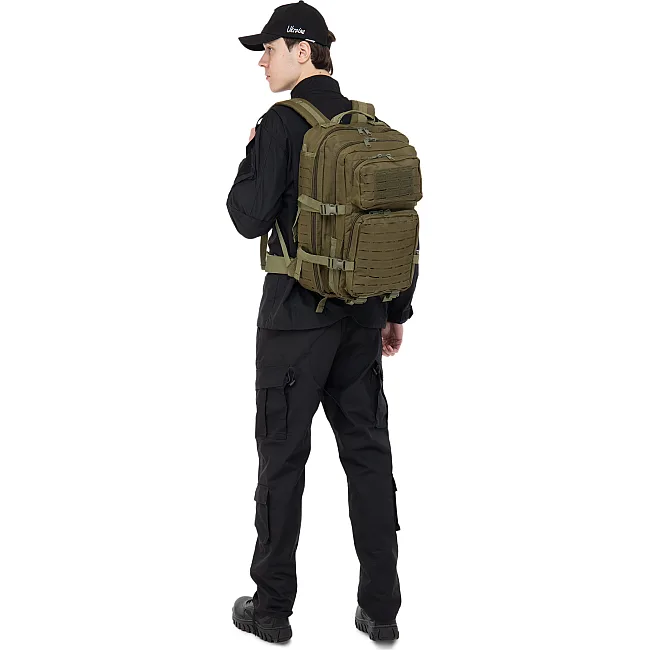 Штурмовой тактический рюкзак
 трехдневный MILITARY RANGERS
 ZK-GB-0065
 47х29х25см 35л (Оливковый)