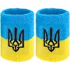 Спортивный напульсник
 впитывающий влагу Герб Украины BC-9280 1шт (Белый)