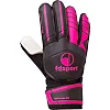Детские вратарские перчатки с защитой пальцев FDSPORT FB-579 7-8 (Черный-малиновый)