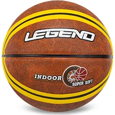 Баскетбольный мяч резиновый LEGEND BA-1912 7 (Коричневый)
