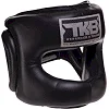Шлем с бампером кожаный TOP KING Pro Training TKHGPT-OC (Черный)