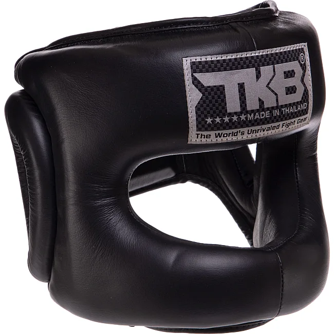 Шлем с бампером
 кожаный TOP KING Pro Training TKHGPT-OC (Черный)