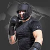 Боксерський шолом RDX T15 Noir Cheek Protector Matte Black (капа у комплекті)