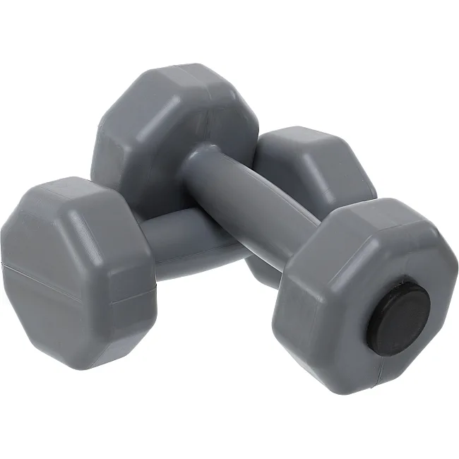 Гантели для фитнеса пластиковые Champion TA-9820-1_5 2шт 1,5кг (Серый)