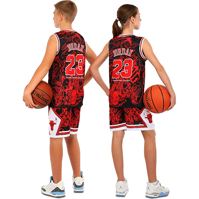 Детская баскетбольная форма
 NBA клуб Chicago Bulls 23 BA-6625 (Красный-черный)