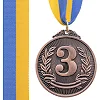 Медаль спортивна зі стрічкою SP-SPORT LIBERTY C-4872 ø5см (Бронзовий)