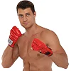 Распродажа! Перчатки снарядные шингарты кожаные с манжетом EVERLAST VL-01045 (Синий)