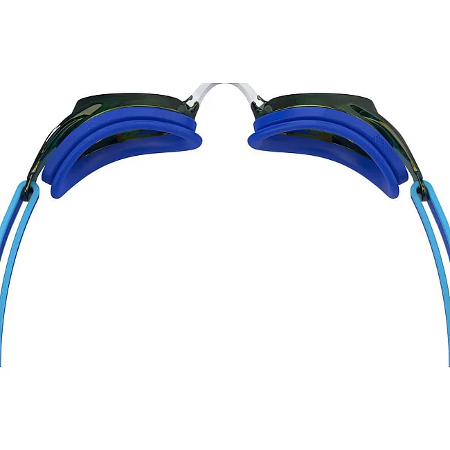 Окуляри для плавання дитячі Speedo JUNIOR VANQUISHER 3.0 MIRROR синій