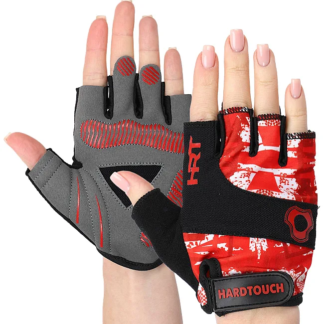 Тренировочные перчатки для фитнеса HARD TOUCH FG-9523 (Красный)