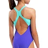 Купальник закрытый для девочек Arena GRAPHIC SWIMSUIT V BACK фиолетовый, розовый
