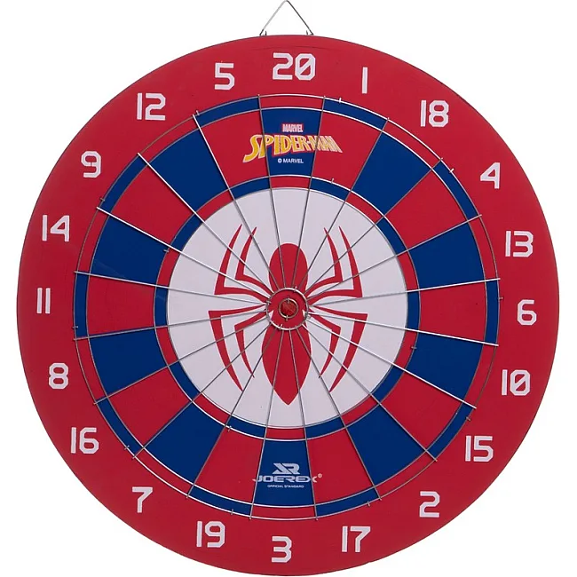 Дартс из прессованной бумаги 6 дротиков и мишень JOEREX MARVEL SPIDERMAN JMBB19028-S 43см