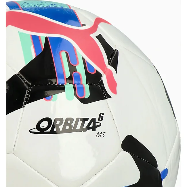 Мяч футбольный Puma Orbita 6 MS белый, черный, бирюзовый 5