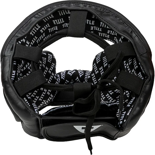 Боксерский шлем TITLE Classic Full Coverage Training Headgear 2.0 Black (капа в комплекте)