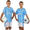 Футбольна форма дитяча із символікою клубу MANCHESTER CITY домашня 2024 SP-SPORT CO-7184 (Блакитний-білий)