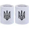 Спортивный напульсник
 впитывающий влагу Герб Украины BC-9280 1шт (Белый)