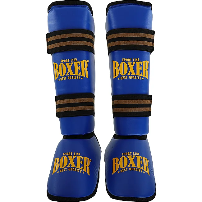Захисні накладки на ноги
 Муай Тай, ММА, Кікбоксинг штучна шкіра BOXER

 NEW 2004-4-N (Чорний)