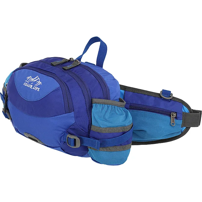 Сумка на пояс спортивная многофункциональная 3в1 COLOR LIFE TY-5335 (Синий)