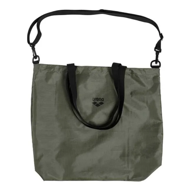 Сумка Arena RIPSTOP PACKABLE TOTE зеленая, черная 38х49 см