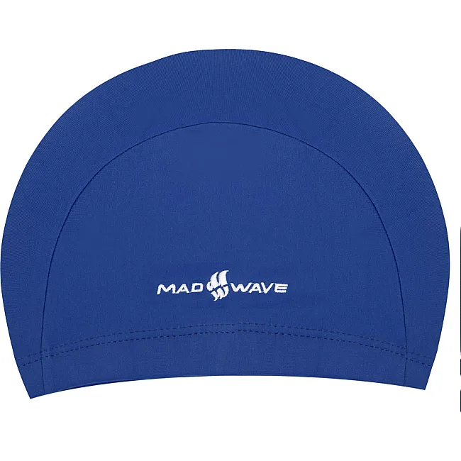 Шапочка для басейну юніорська текстильна MADWAVE Lycra Junior M052001 (Синій)