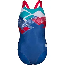 Купальник детский Arena LOGO KIKKO SWIMSUIT SWIM PRO B синий, белый, красный, бирюзовый