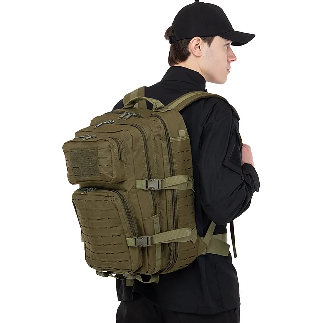 Штурмовой тактический рюкзак
 трехдневный MILITARY RANGERS
 ZK-GB-0065
 47х29х25см 35л (Оливковый)