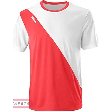 Футболка чоловіча Wilson TEAM II CREW white-coral
