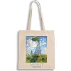 Экошопер BookOpt ВК4087 MONET Женщина с бежевым зонтиком.