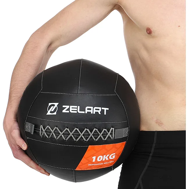 Мяч набивной медицинский для кроссфита WALL BALL ZELART
 TA-7822-10 вес-10кг