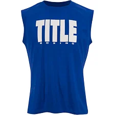 Безрукавка TITLE Boxing Iconic Block Muscle Tee Blue White