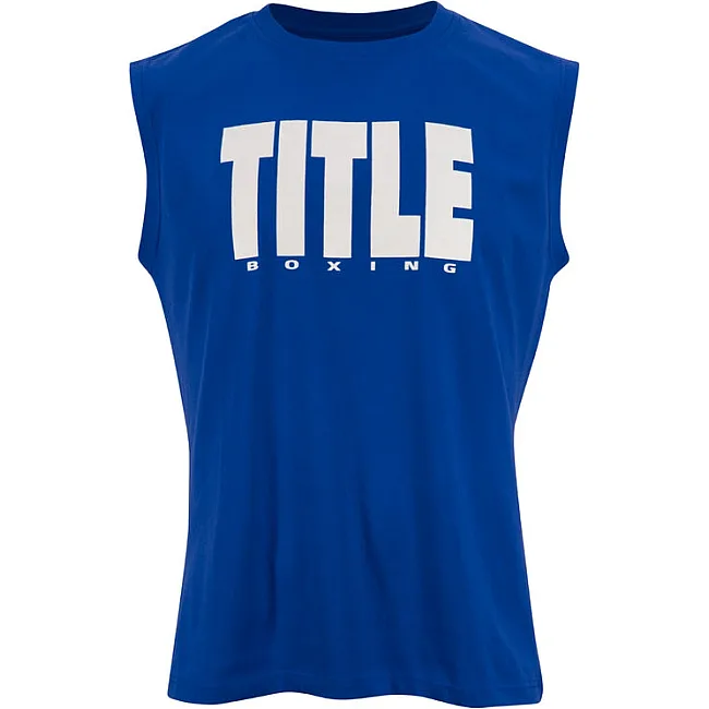 Безрукавка TITLE Boxing Iconic Block Muscle Tee Blue White