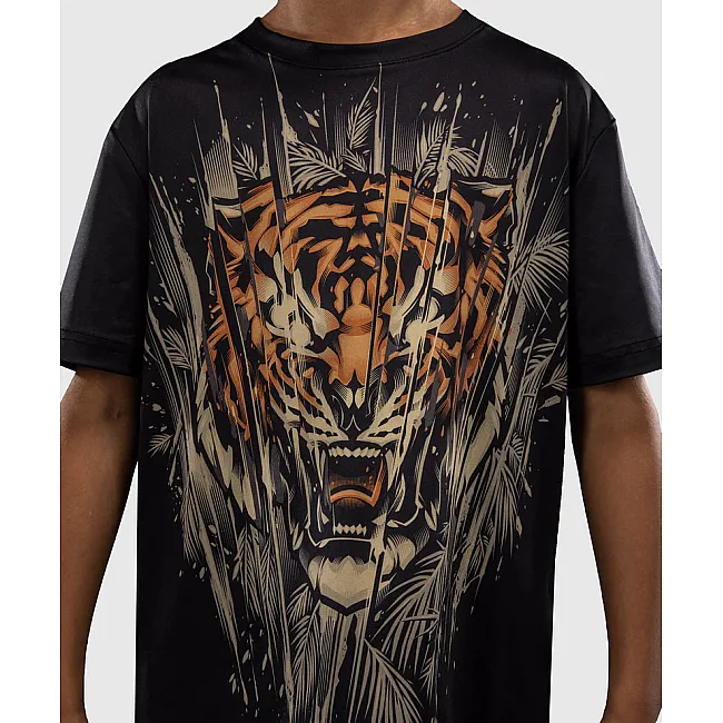 Детская футболка VENUM Tiger Dry Tech Black Neon Orange