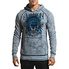 Двухсторонняя толстовка AFFLICTION AC Speed Tribe A24374 Slate Crystal Wash-Black