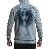 Двухсторонняя толстовка AFFLICTION AC Speed Tribe A24374 Slate Crystal Wash-Black