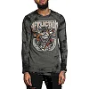 Двусторонний лонгслив AFFLICTION Reversible Paramount Black Dusty Olive