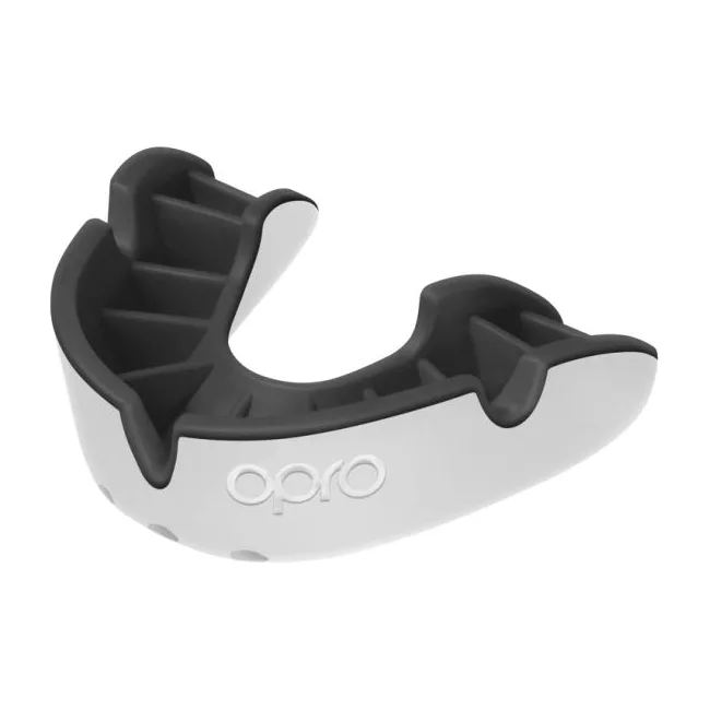 Капа для боксу для дітей OPRO Self-fit GEN5 Youth Silver White Black