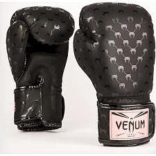 Перчатки для бокса VENUM Impact Monogram Black Pink Gold