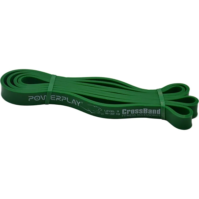 Резинка-петля для фитнеса POWERPLAY 4115 Power Band Зеленая (16-32кг)