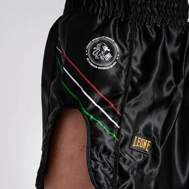 Шорты для тайского бокса LEONE Flag Black