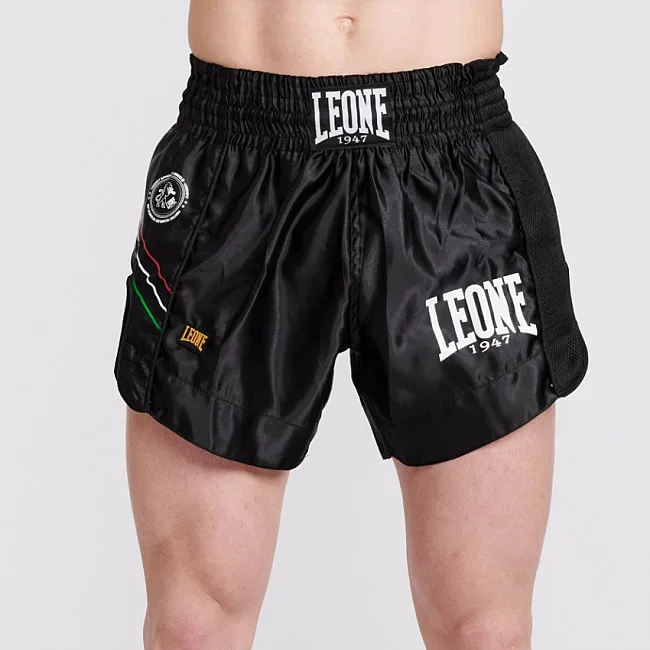 Шорты для тайского бокса LEONE Flag Black