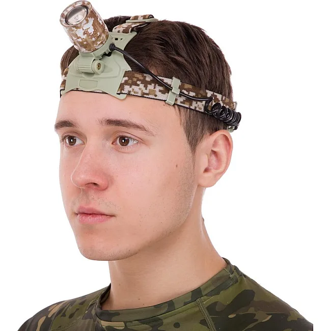 Налобный фонарик
 SP-SPORT
 SY-8065M (Камуфляж Marpat)